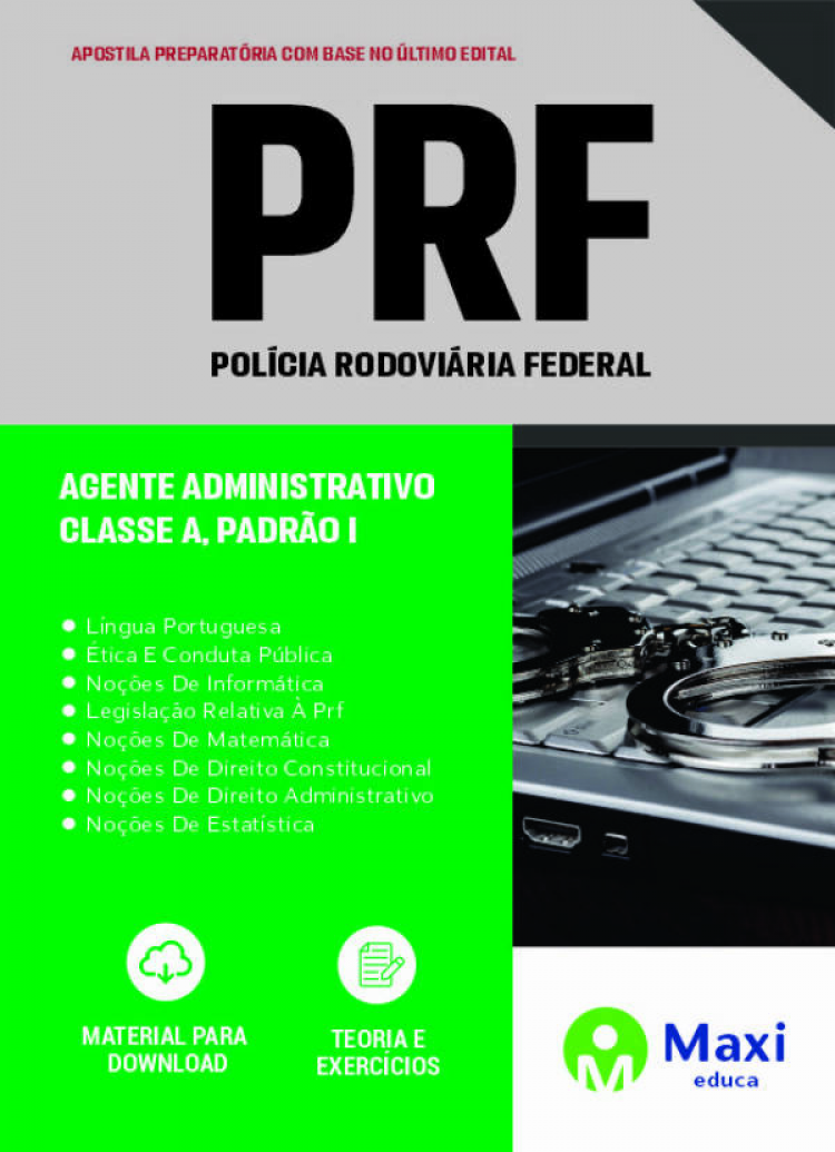 - Apostila Preparatória da PRF 2023 Agente Administrativo