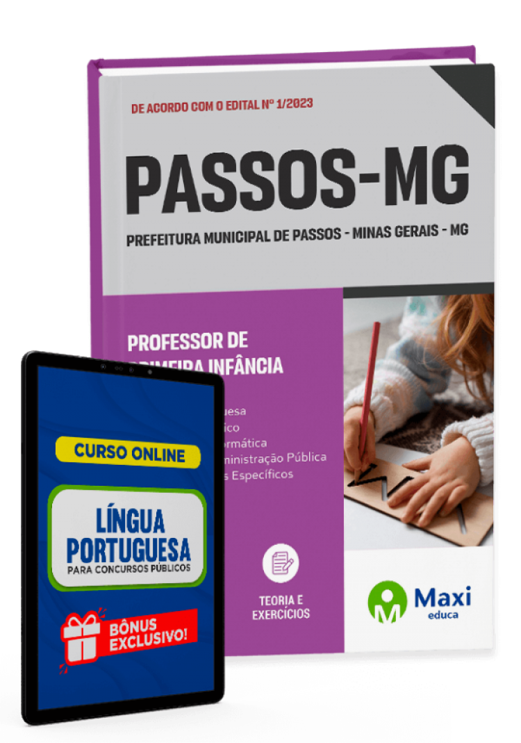 - Apostila Prefeitura de Passos - MG - 2023 Professor de Primeira Infância