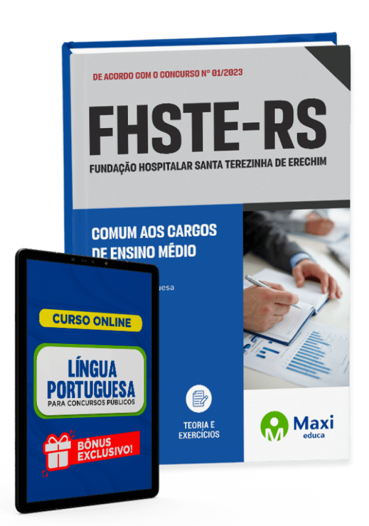 - Apostila FHSTE-RS - 2023 Comum aos cargos de Ensino médio