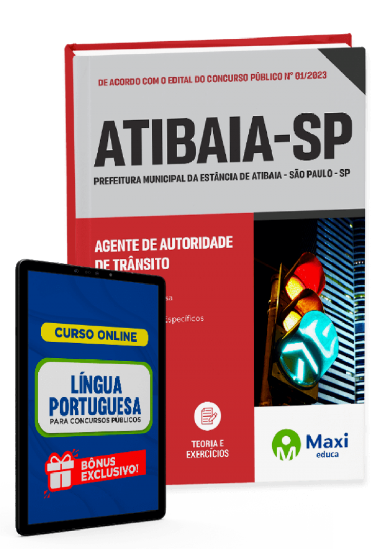 - Apostila Prefeitura da Estância de Atibaia - SP - 2023 Agente de Autoridade de Trânsito