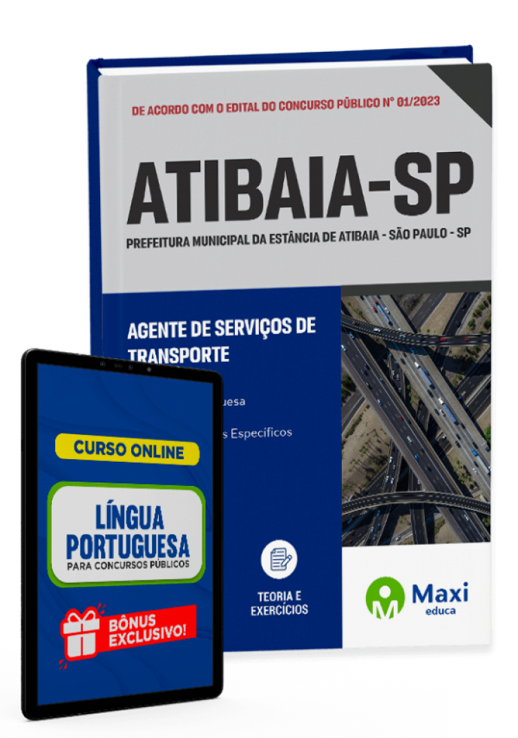 - Apostila Prefeitura da Estância de Atibaia - SP - 2023 Agente de Serviços de Transporte