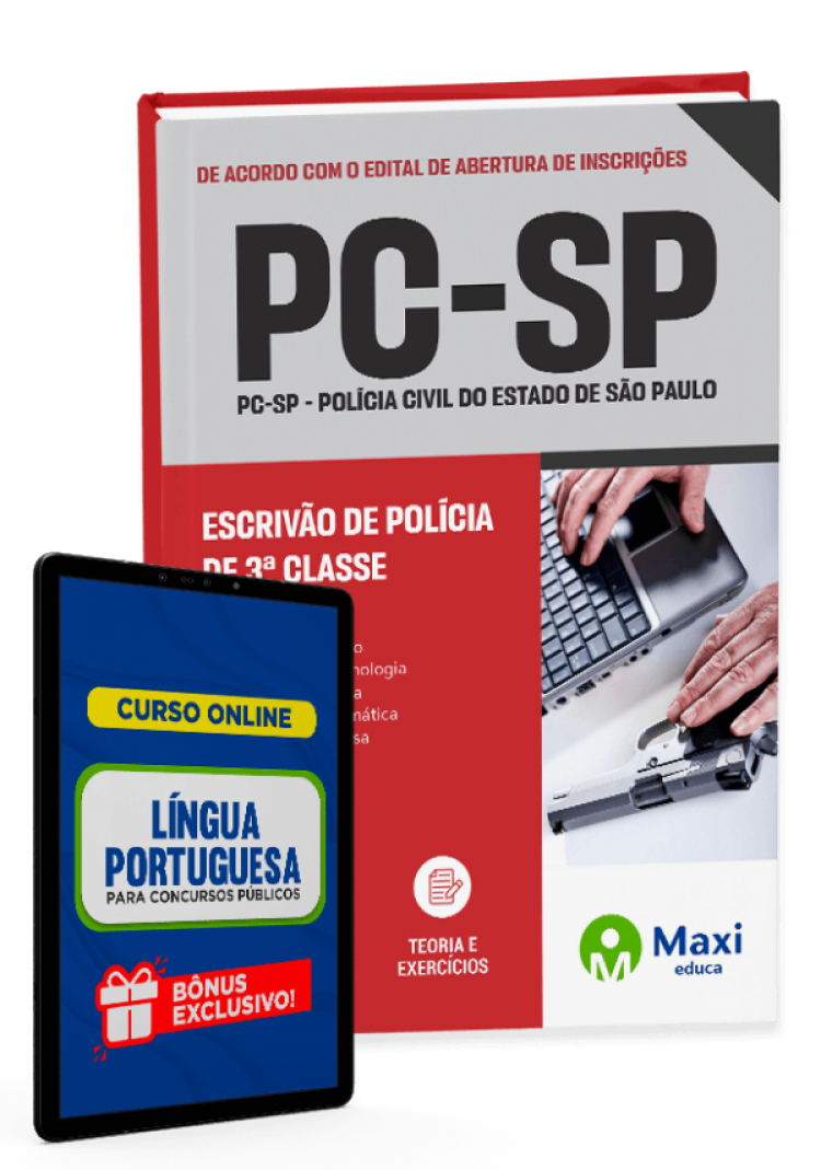 - Apostila PC-SP - 2023 Escrivão de Polícia de 3ª classe