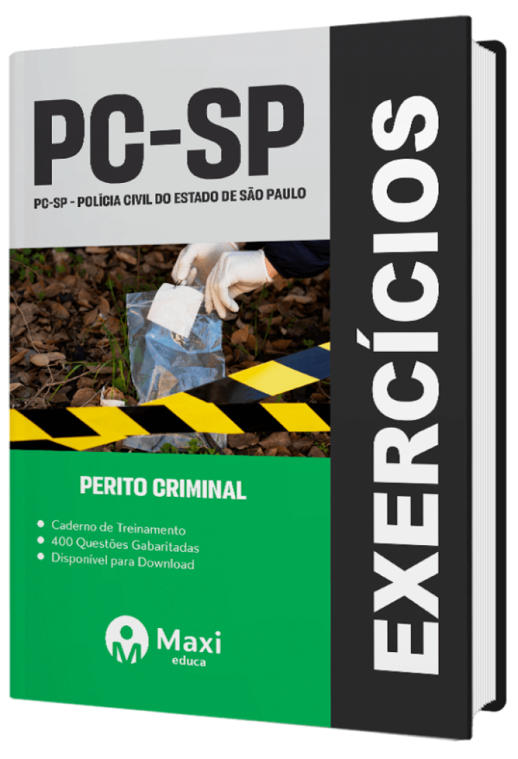 - Caderno de Questões PC-SP - 2023 400 questões gabaritadas - Praticando - Perito Criminal