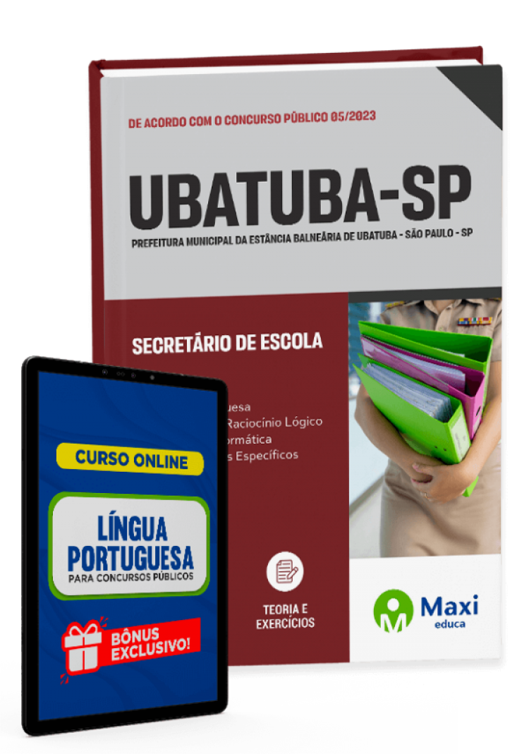 - Apostila Prefeitura da Estância Balneária de Ubatuba - SP - 2023 Secretário de Escola