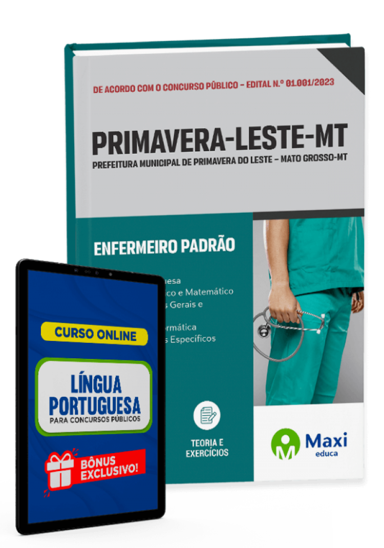 - Apostila Prefeitura de Primavera do Leste -MT - 2023 Enfermeiro Padrão