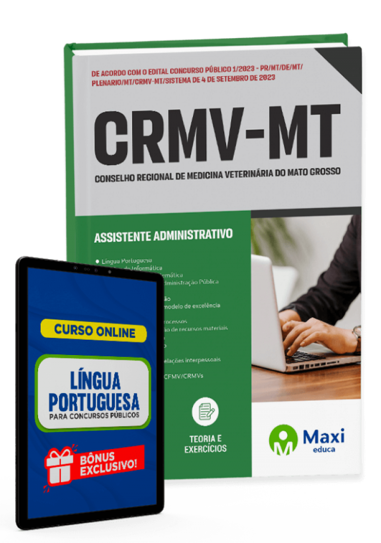 - Apostila CRMV-MT - 2023 Assistente Administrativo