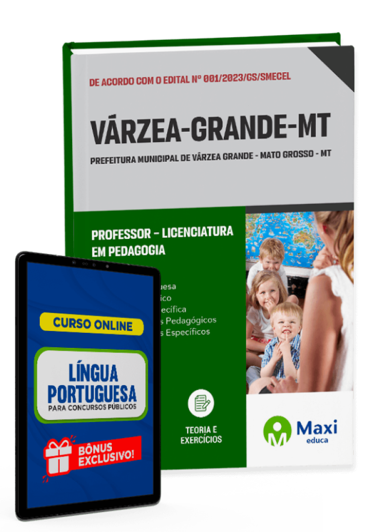 - Apostila Prefeitura de Várzea Grande - MT - 2023 Professor – Licenciatura em Pedagogia