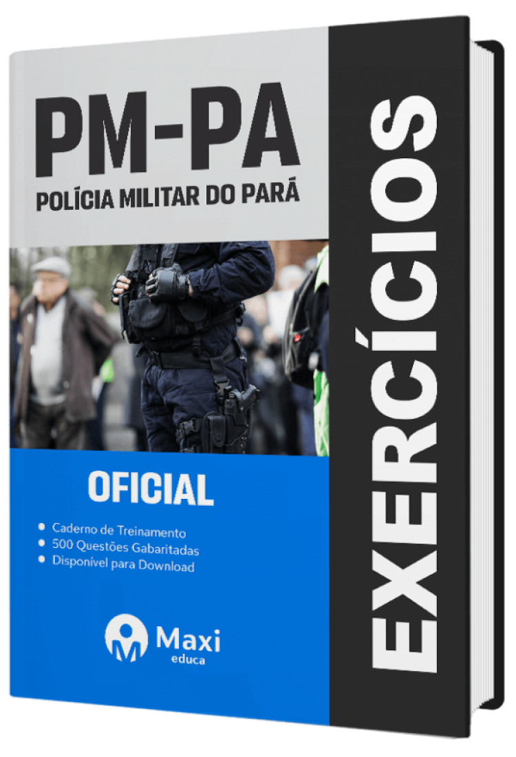 - Caderno de Questões PM-PA - 2023 500 questões gabaritadas - Praticando - Oficial