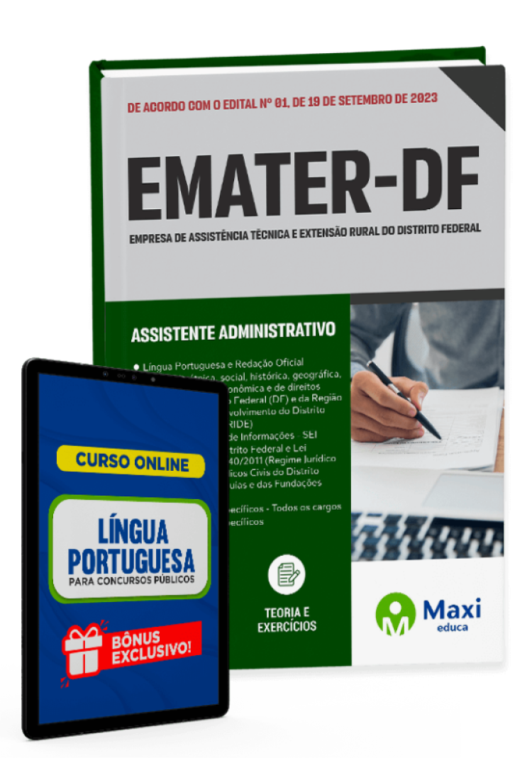 - Apostila EMATER-DF - 2023 Assistente Administrativo