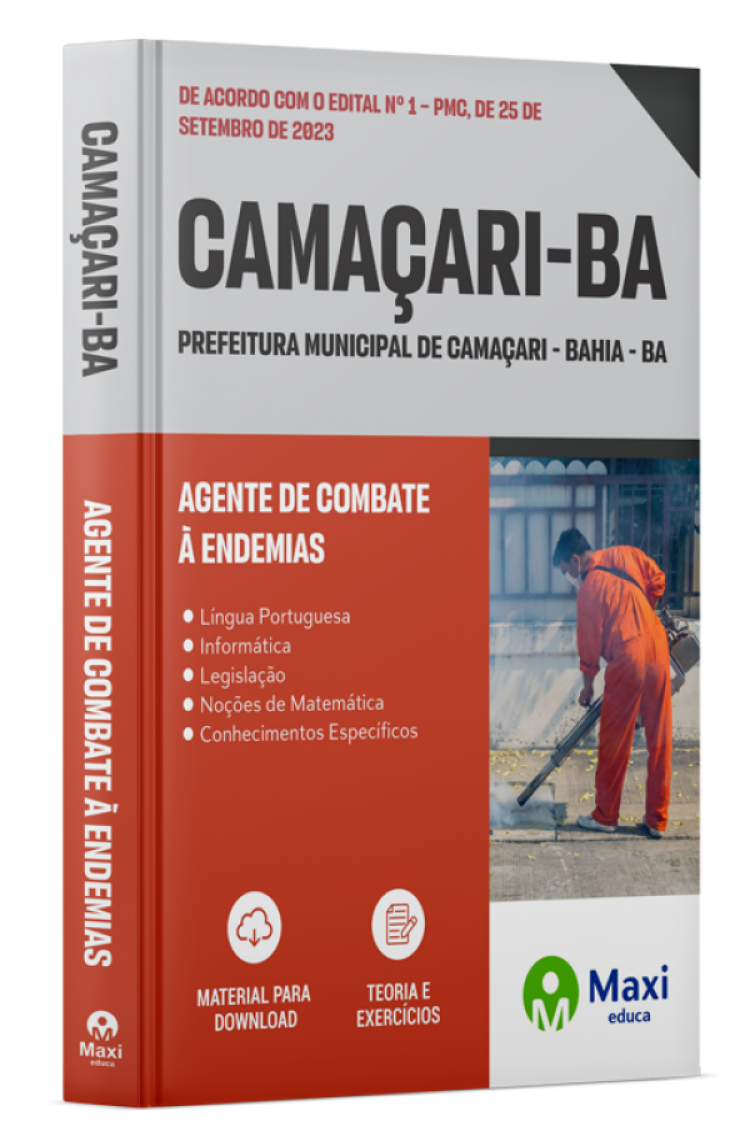 - Apostila Prefeitura de Camaçari - BA - 2023 Agente de Combate à Endemias