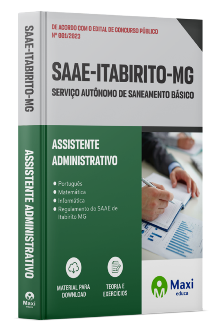 - Apostila SAAE de Itabirito-MG - 2023 Assistente Administrativo