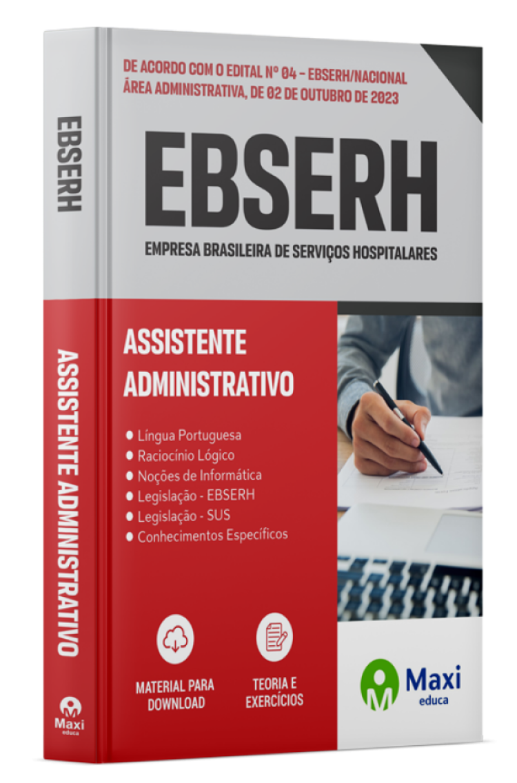 - Apostila EBSERH 2023 Assistente Administrativo