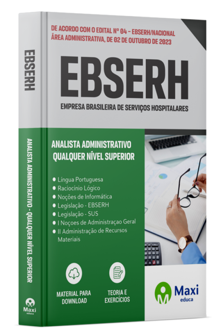 - Apostila EBSERH 2023 Analista Administrativo - Qualquer Nível Superior