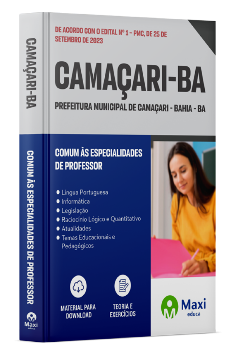 - Apostila Prefeitura de Camaçari - BA - 2023 Comum às especialidades de Professor