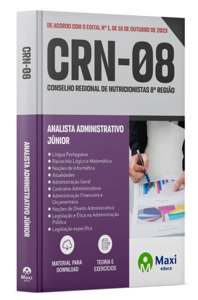 - Apostila CRN-8 2023 Analista Administrativo Júnior